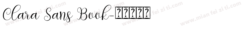 Clara Sans Book字体转换